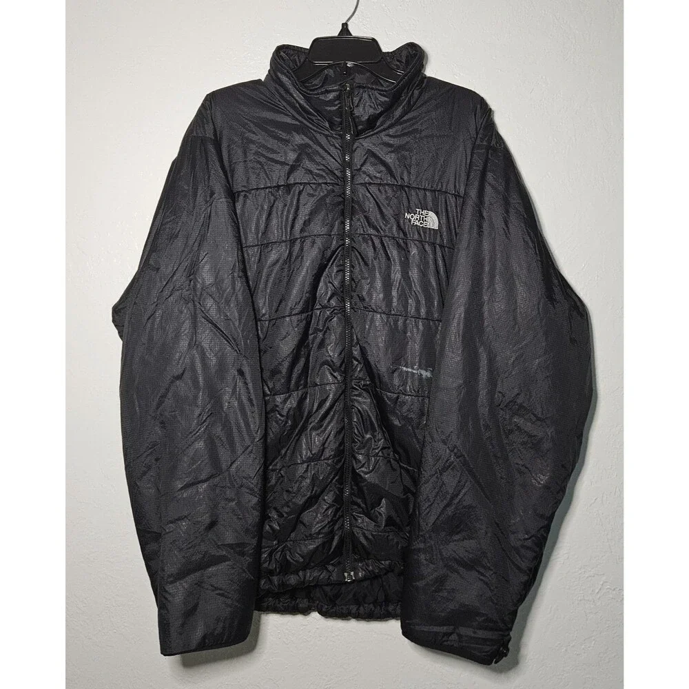 The North Face Black Light Weight Zip-Up Puffer Jacket Men's Size XXL